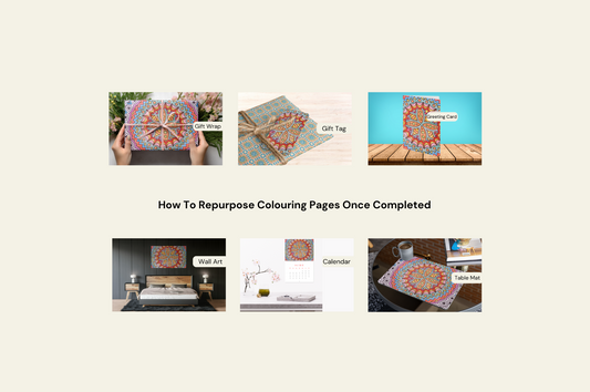 How to Repurpose Crochet-Inspired Colouring Pages Once Completed