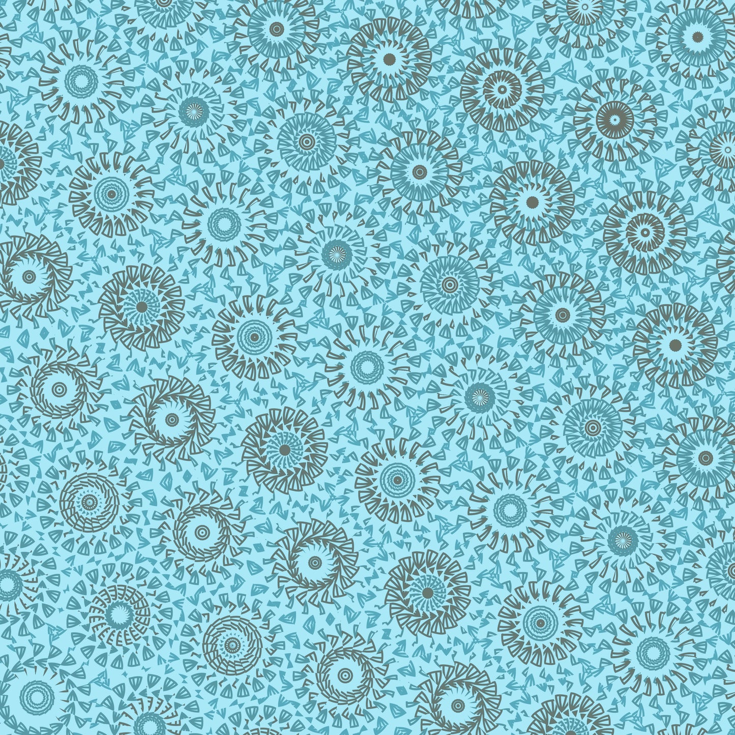 Sky Teal Lace Wheel Freeform Pattern
