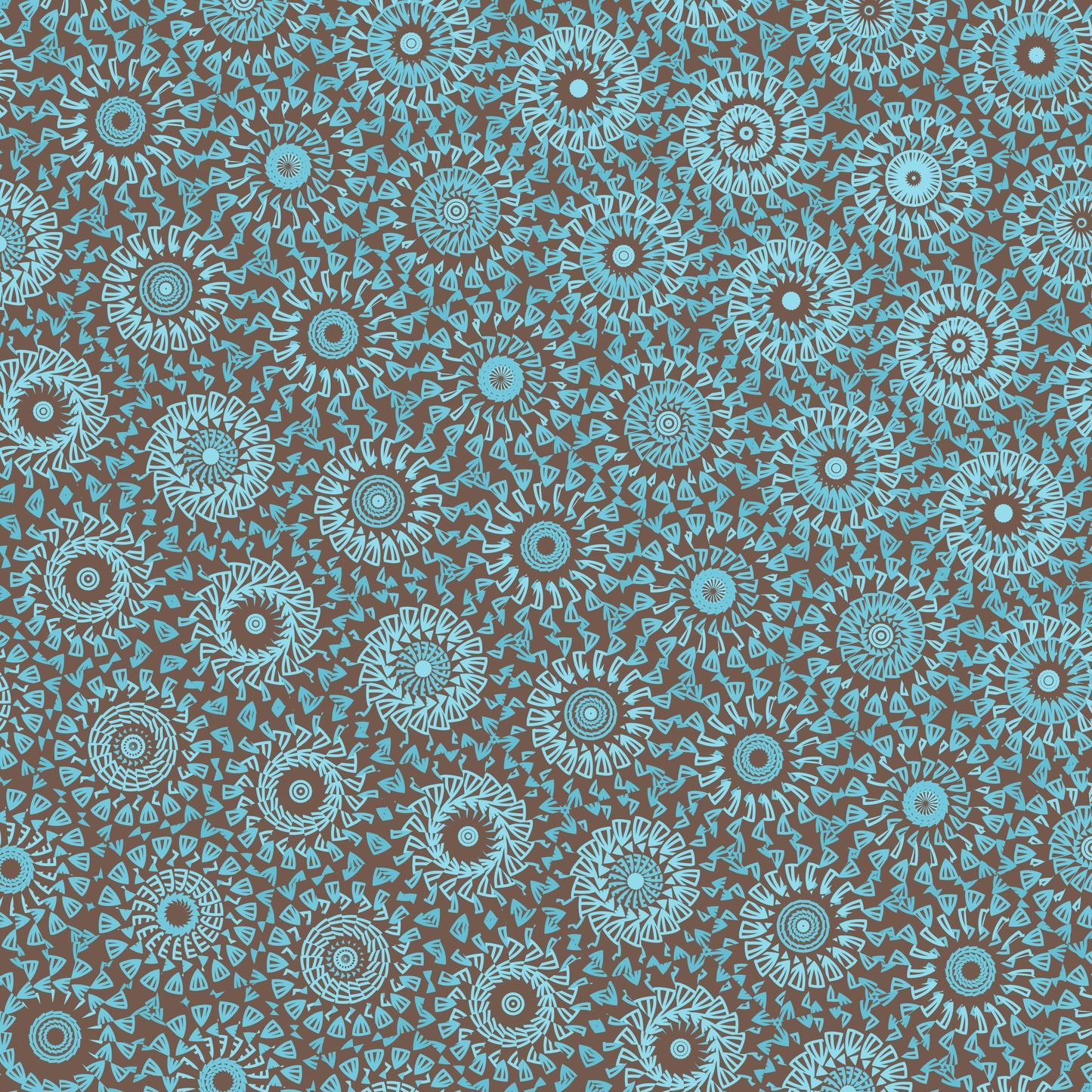 Aqua Teal Lace Wheel Freeform Pattern