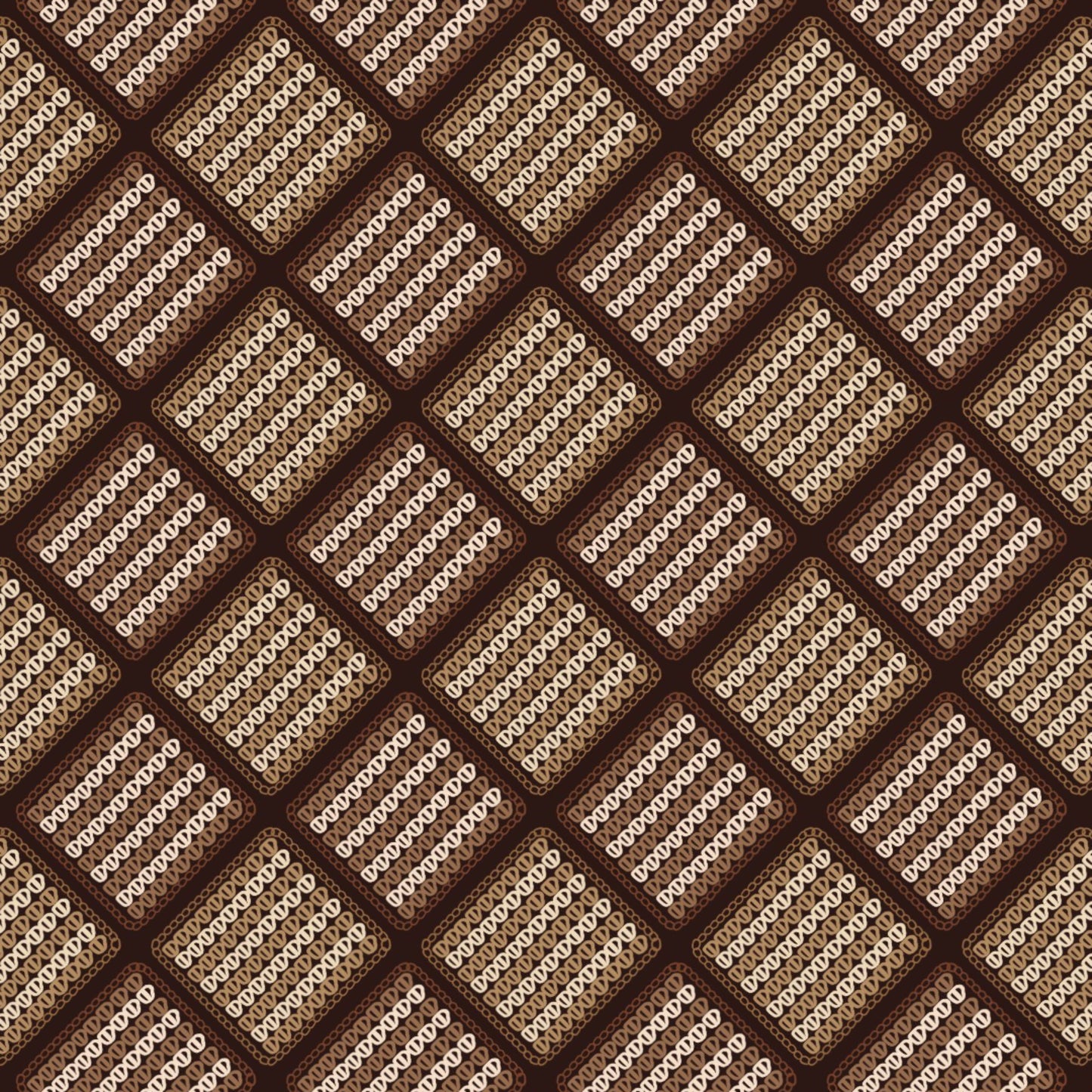 Chunky Afghan Mocha Mousse Granny Squares Design