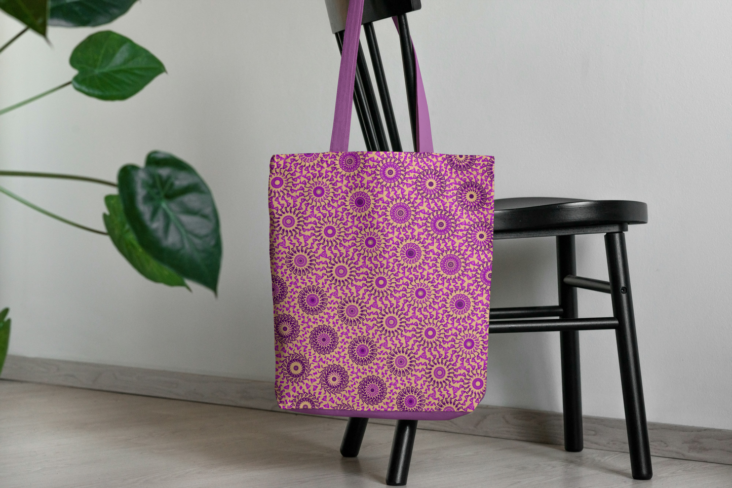 Plum Whirl Freeform Pattern