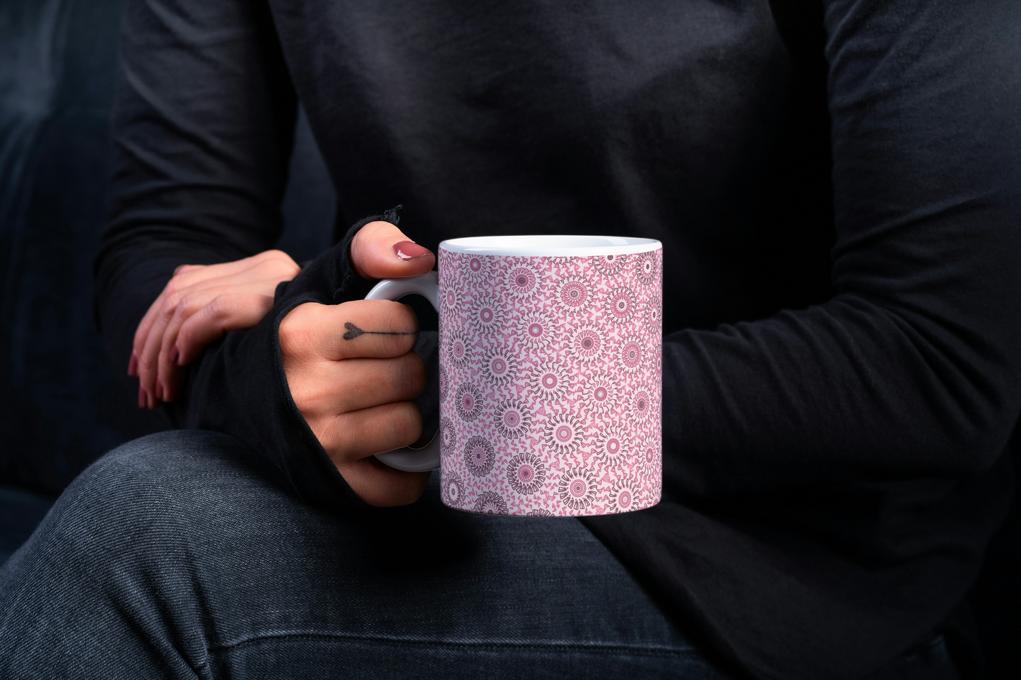 Pastel Blush Freeform Pattern