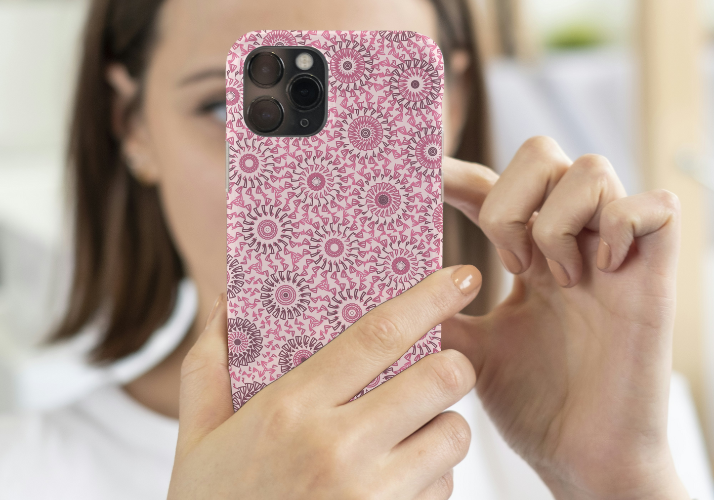 Pastel Blush Freeform Pattern