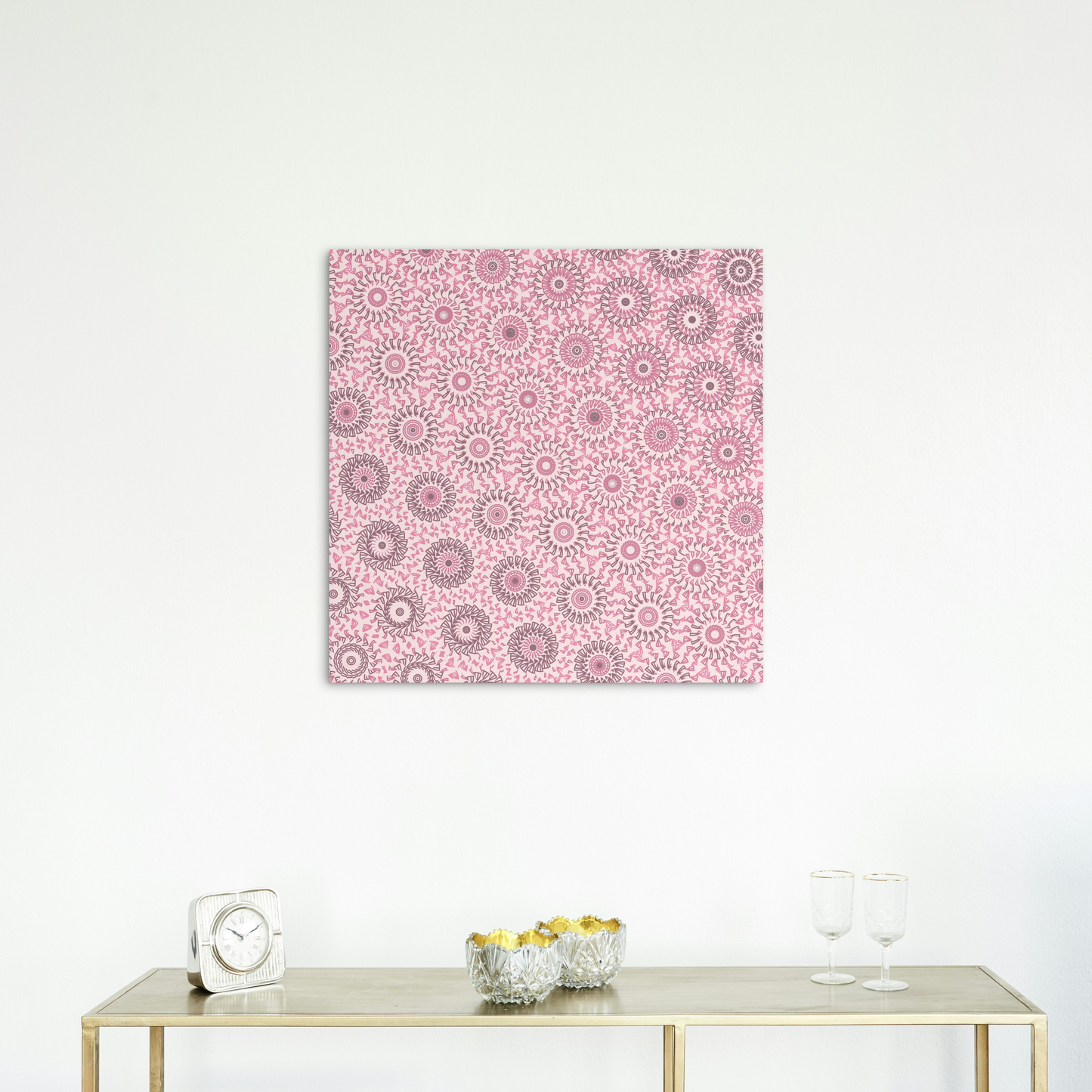 Pastel Blush Freeform Pattern