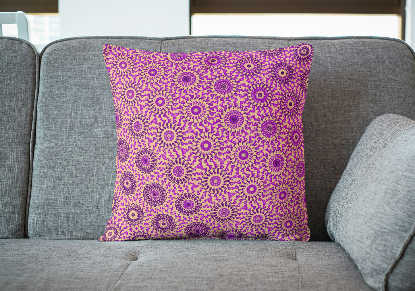 Plum Whirl Freeform Pattern