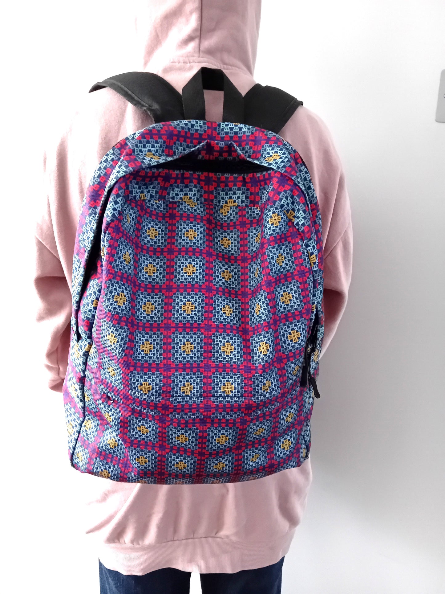 Berry Weave Granny Squares Seamless Print