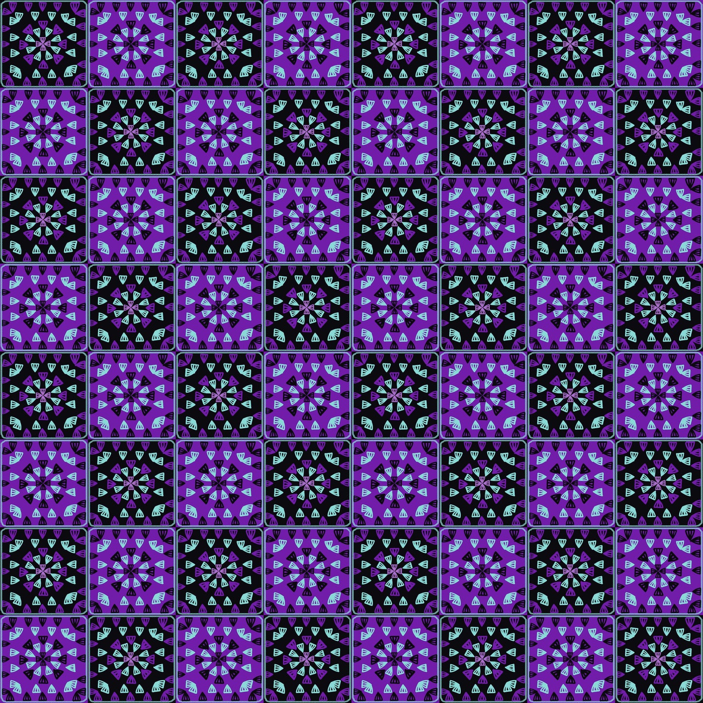 Purple Twilight 1 Granny Squares Seamless Print