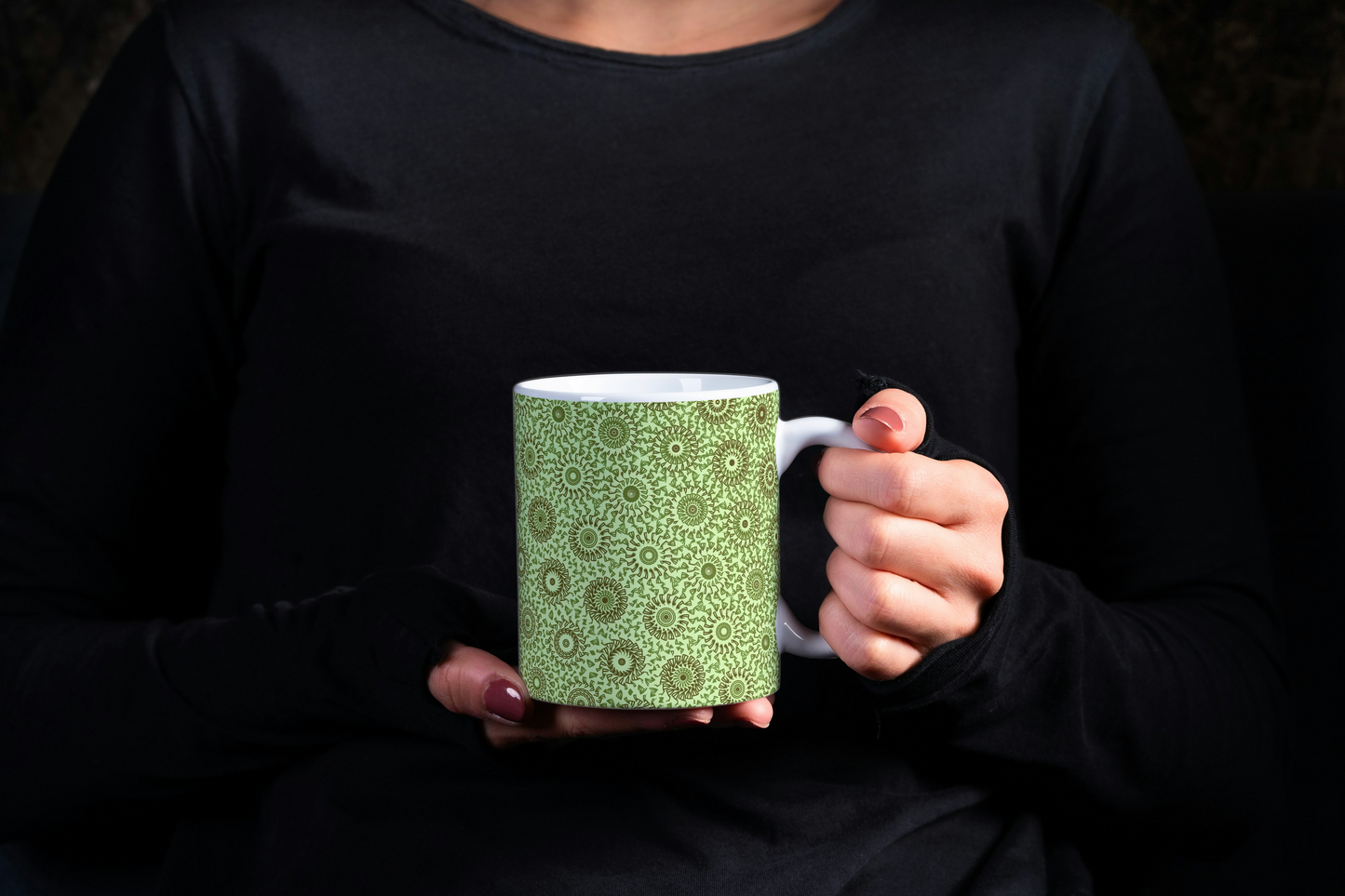 Iced Mint Freeform Pattern
