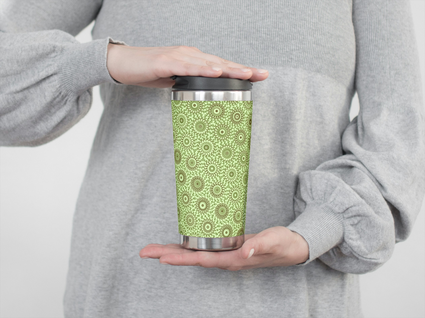 Iced Mint Freeform Pattern