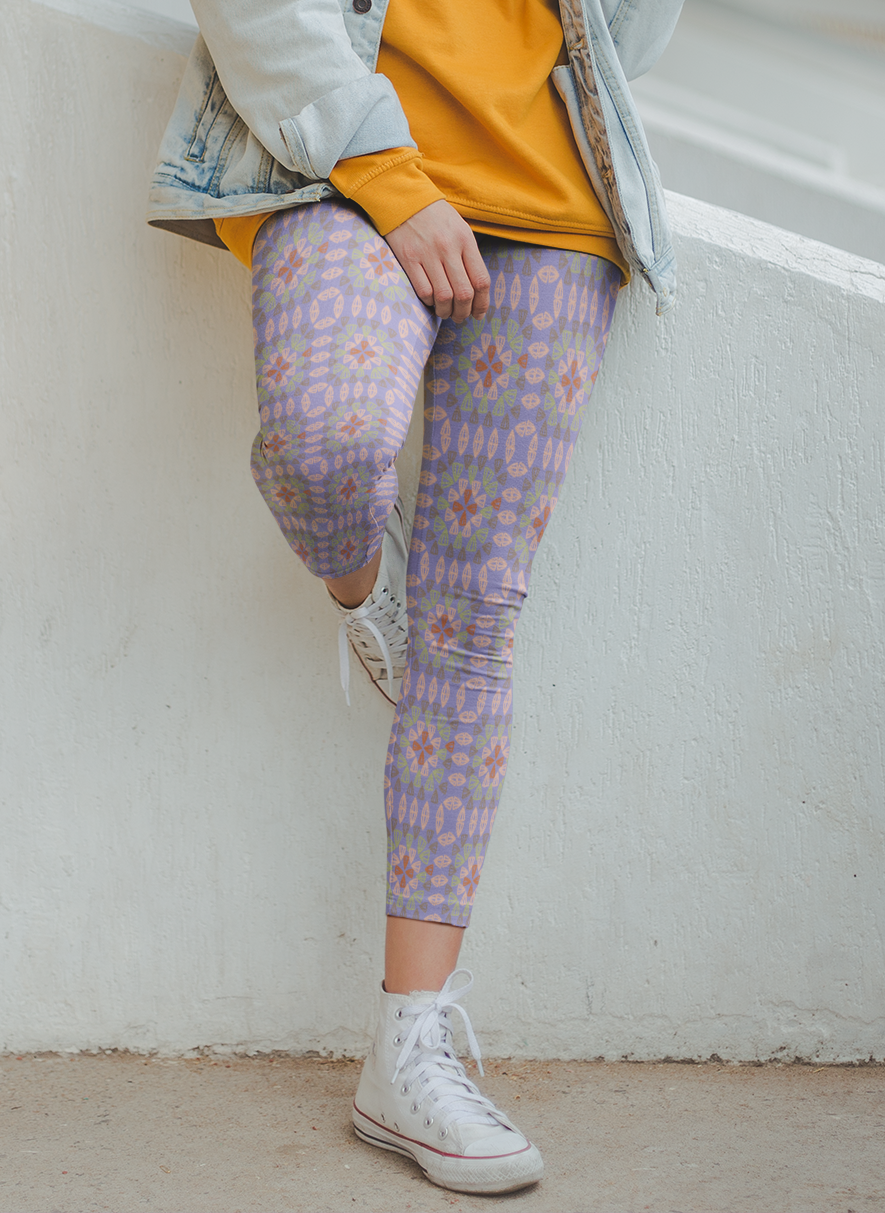 Purple Haze Granny Squares Seamless Print