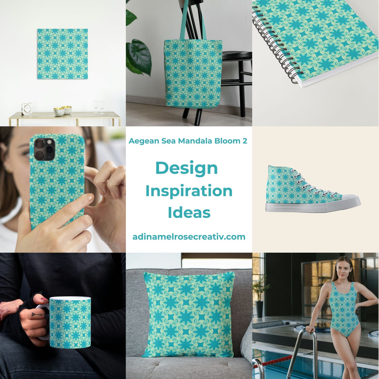 Aegean Sea Mandala 2 Bloom Pattern