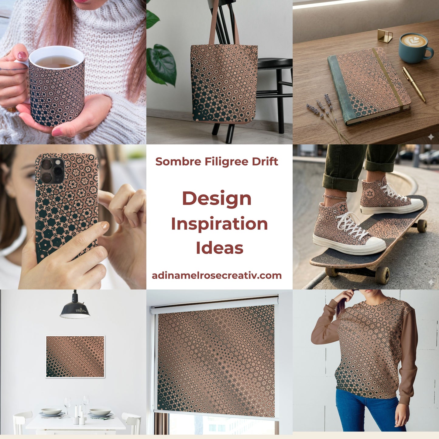 Sombre Filigree Drift Pattern