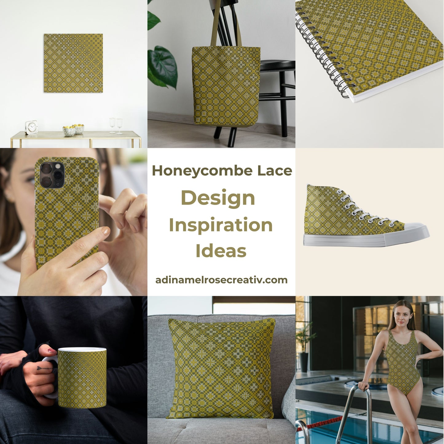 Honeycomb Lace Freeform Pattern