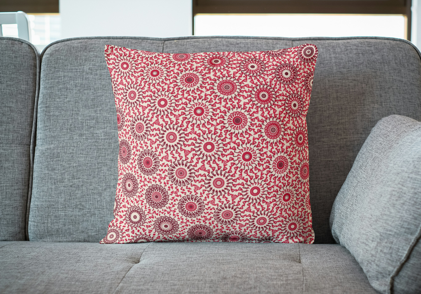 Fiery Berry Freeform Pattern