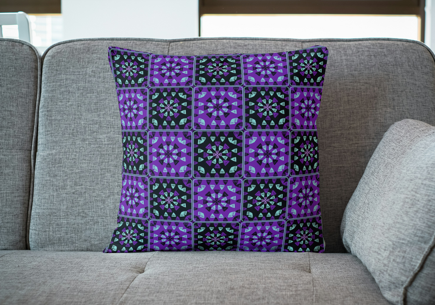Purple Twilight 1 Granny Squares Seamless Print