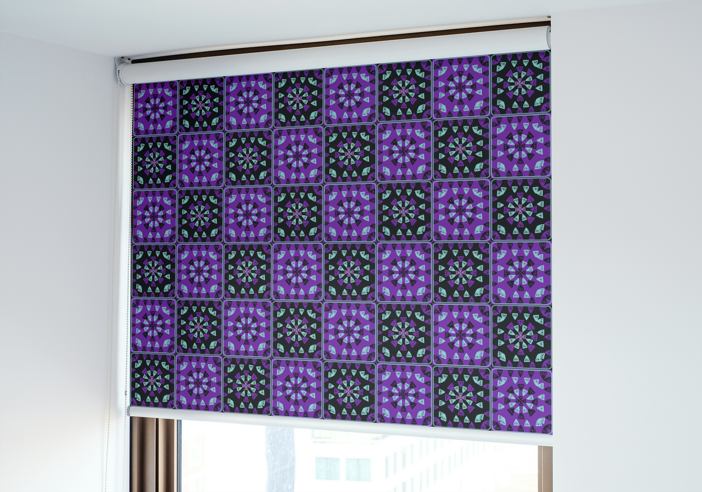 Purple Twilight 1 Granny Squares Seamless Print
