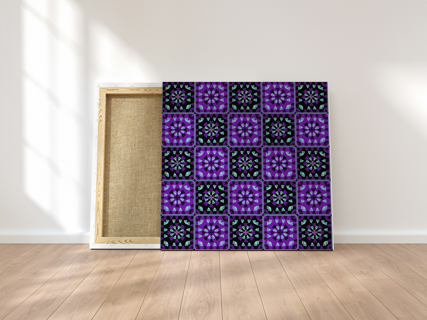 Purple Twilight 1 Granny Squares Seamless Print