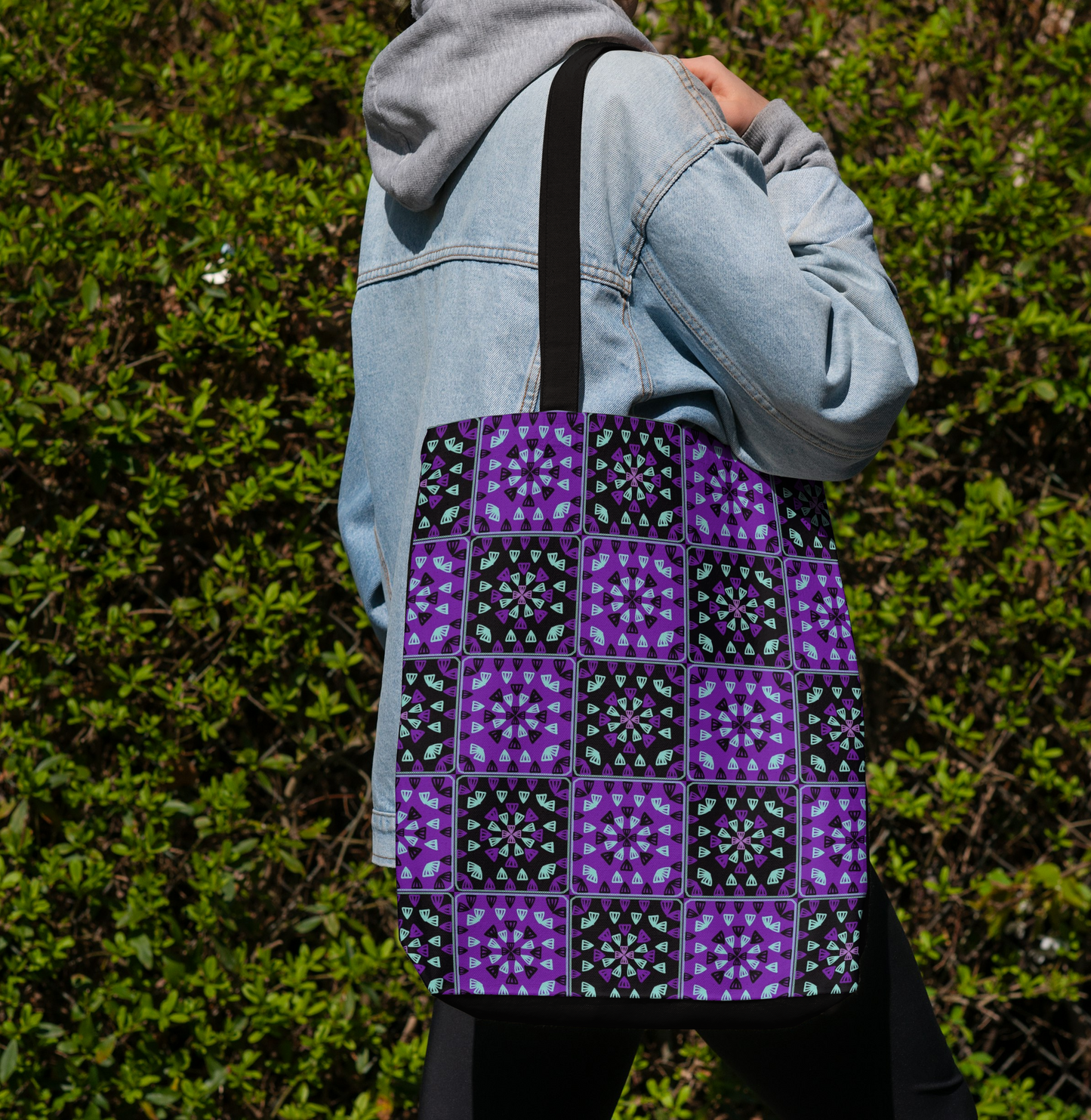 Purple Twilight 1 Granny Squares Seamless Print