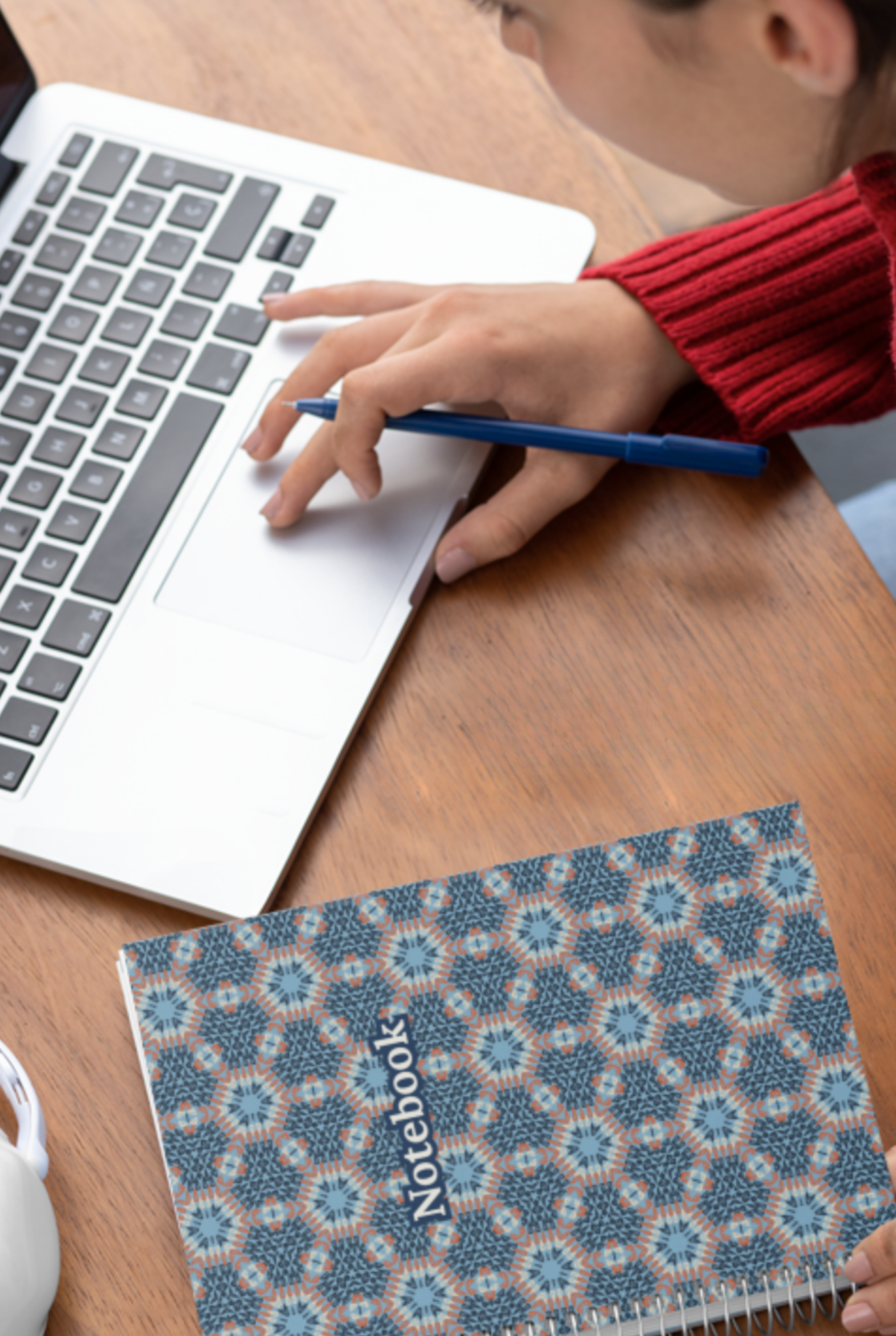 Crochet Print Spiral Notebook Journal
