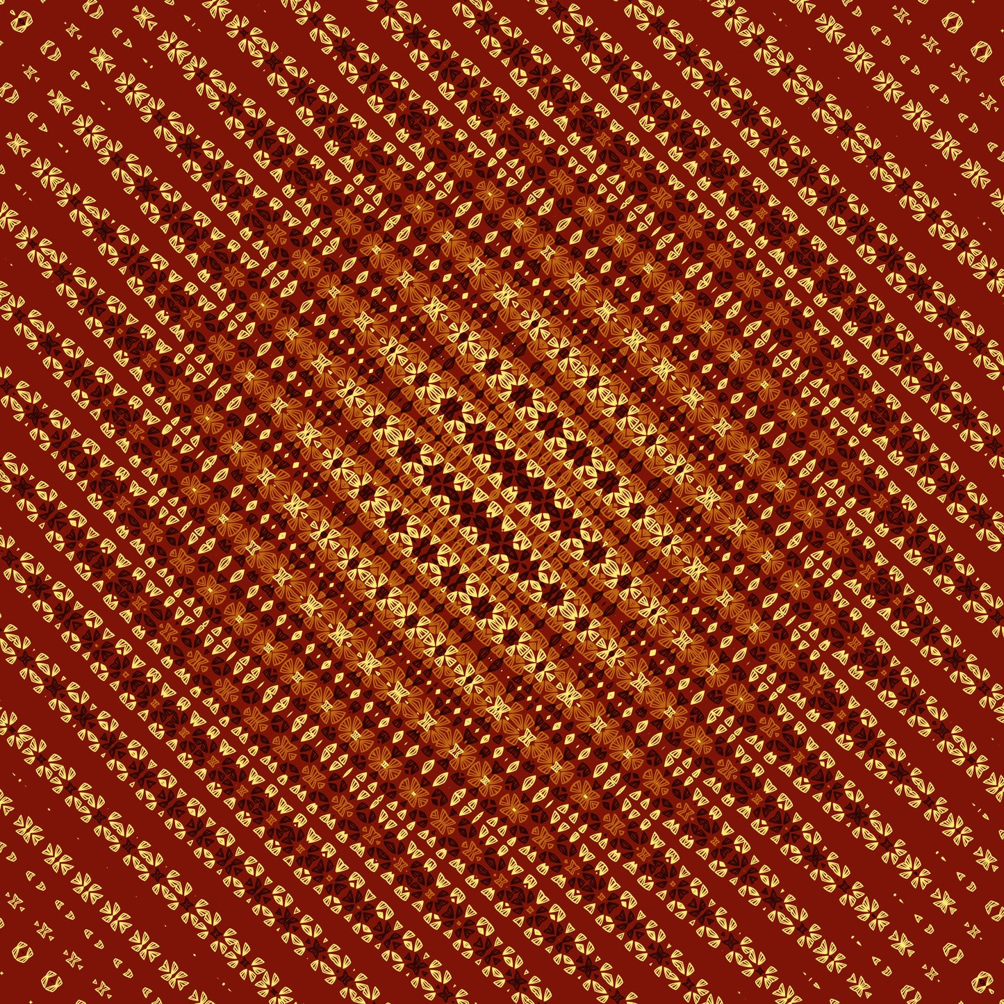 A crochet-inspired freeform effect geometric pattern