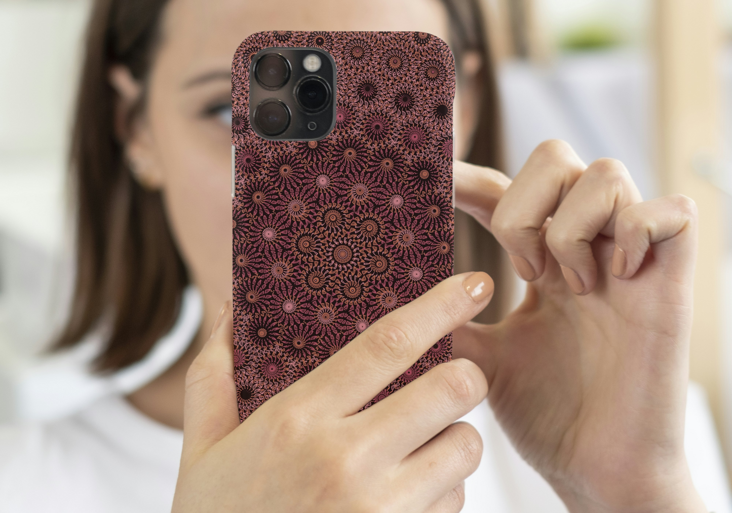Garnet Eclipse Freeform Pattern