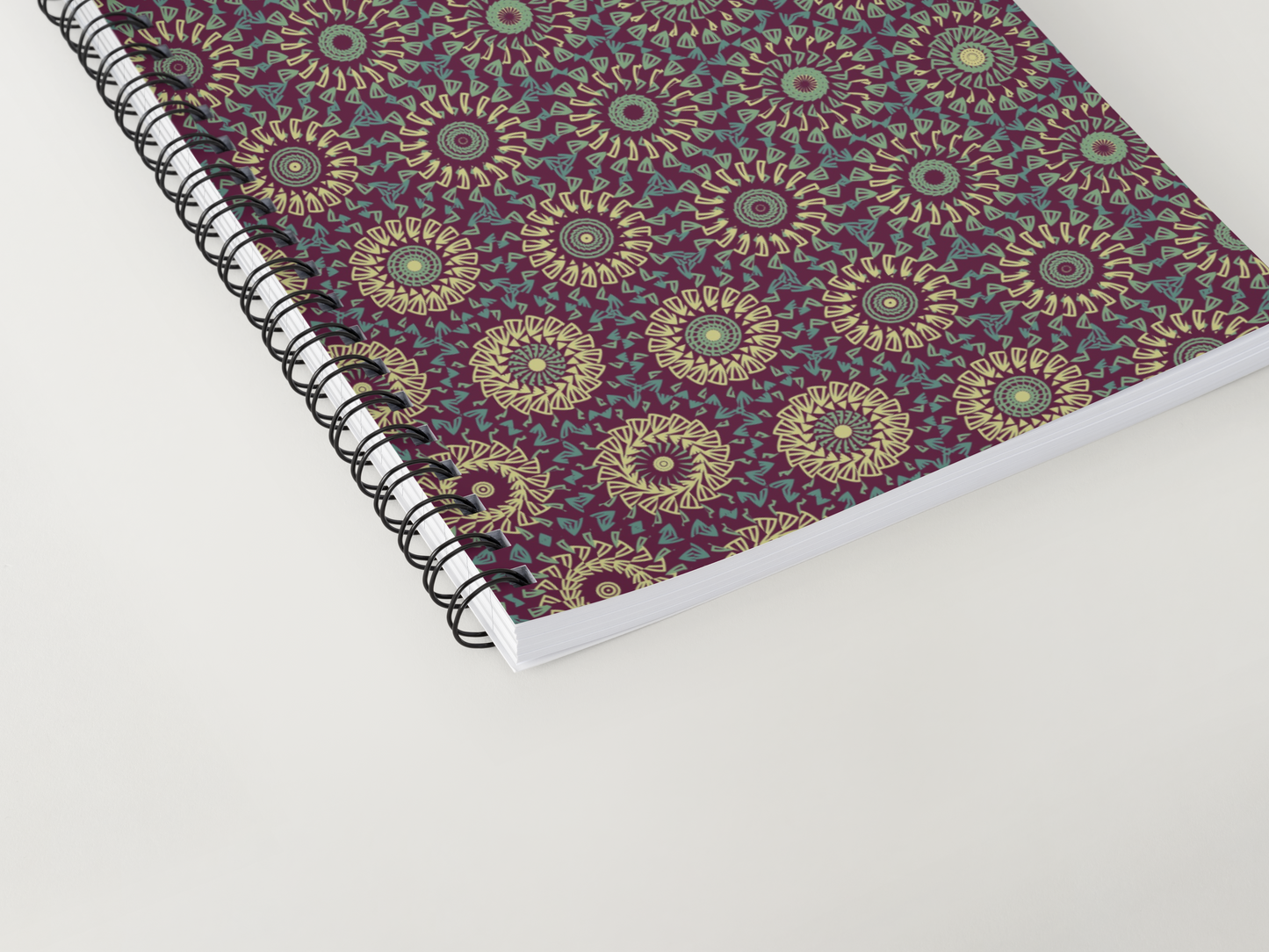 Garnet Spiral Freeform Pattern