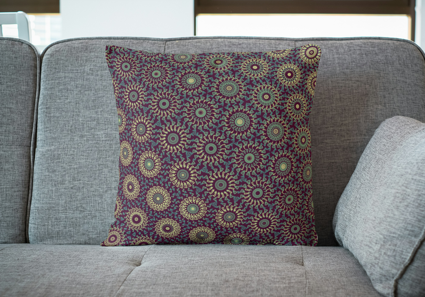 Garnet Spiral Freeform Pattern