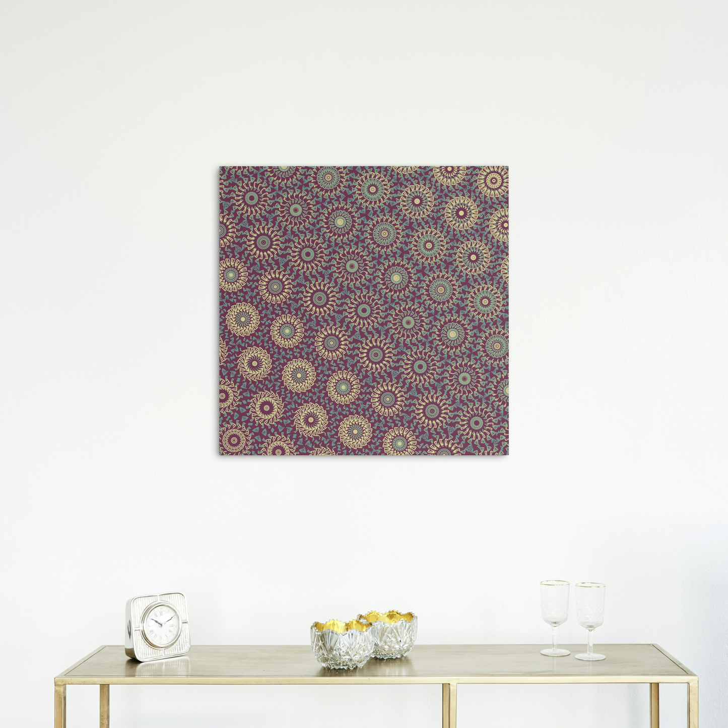 Garnet Spiral Freeform Pattern