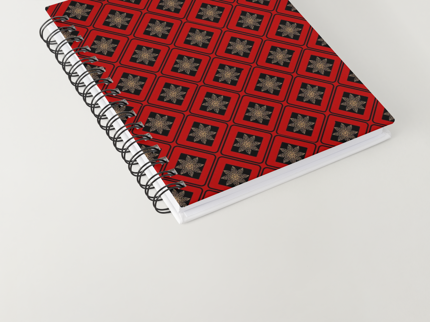 Scarlet Noir Granny Squares Floral Print