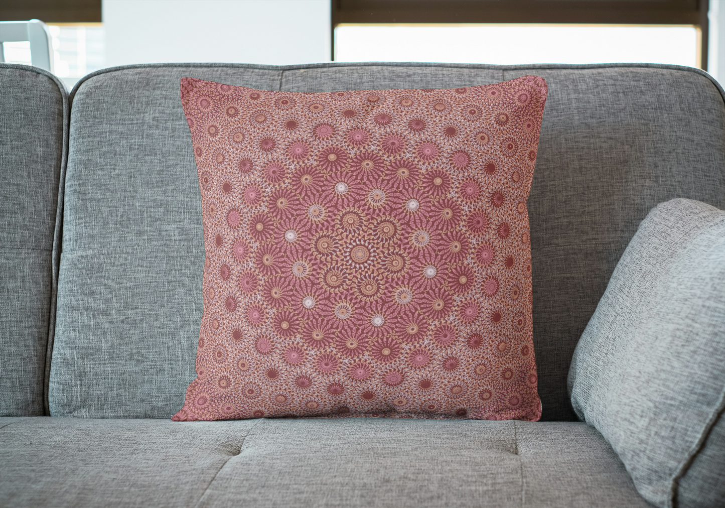 Rosewood Sunburst Freeform Pattern