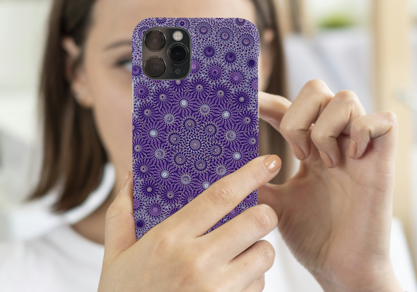 Violet Vortex Freeform Pattern