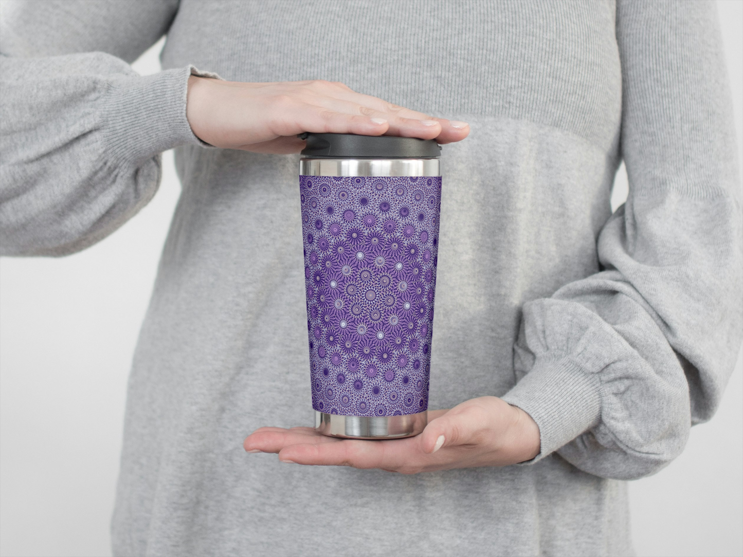 Violet Vortex Freeform Pattern