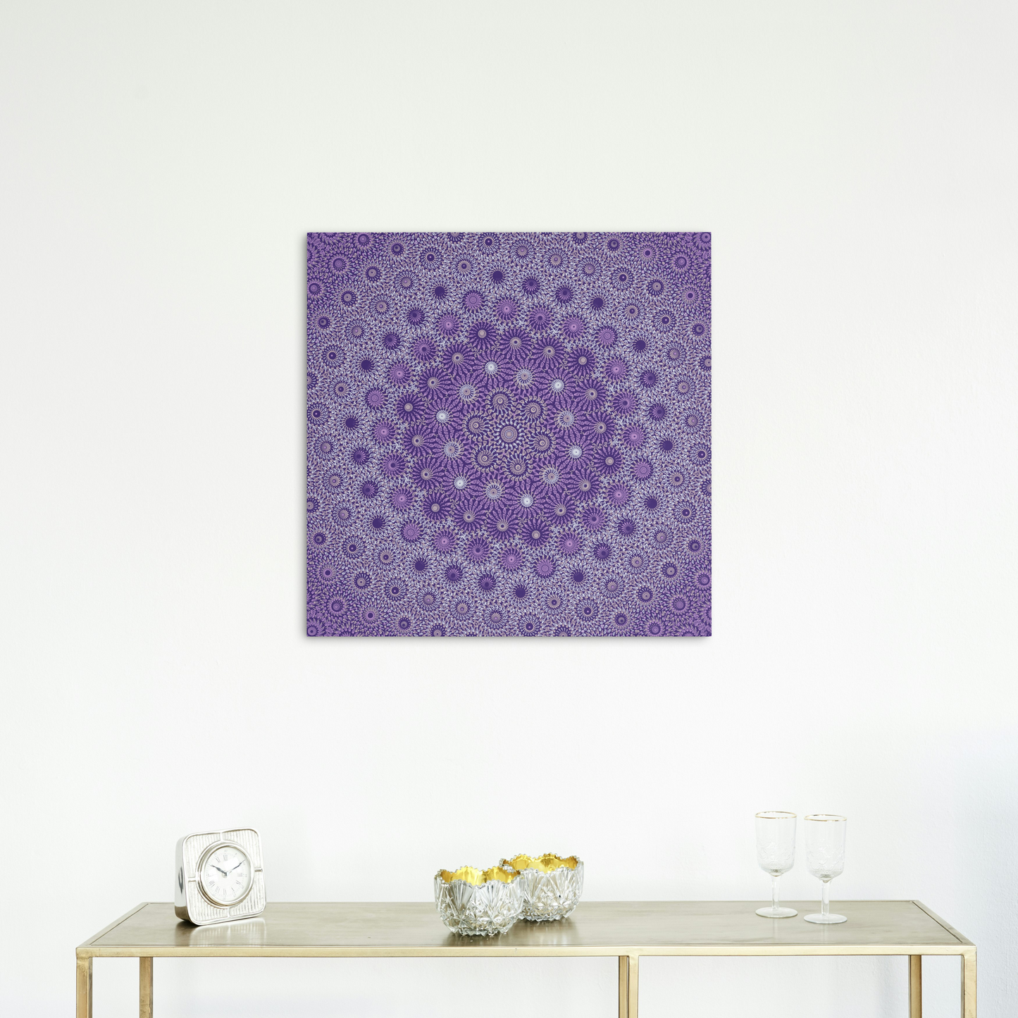 Violet Vortex Freeform Pattern