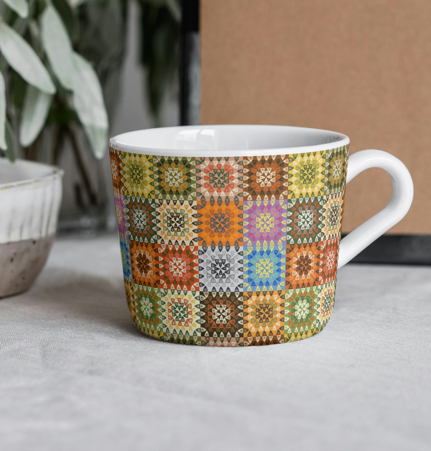 Gypsy Tapestry Granny Squares Seamless Print