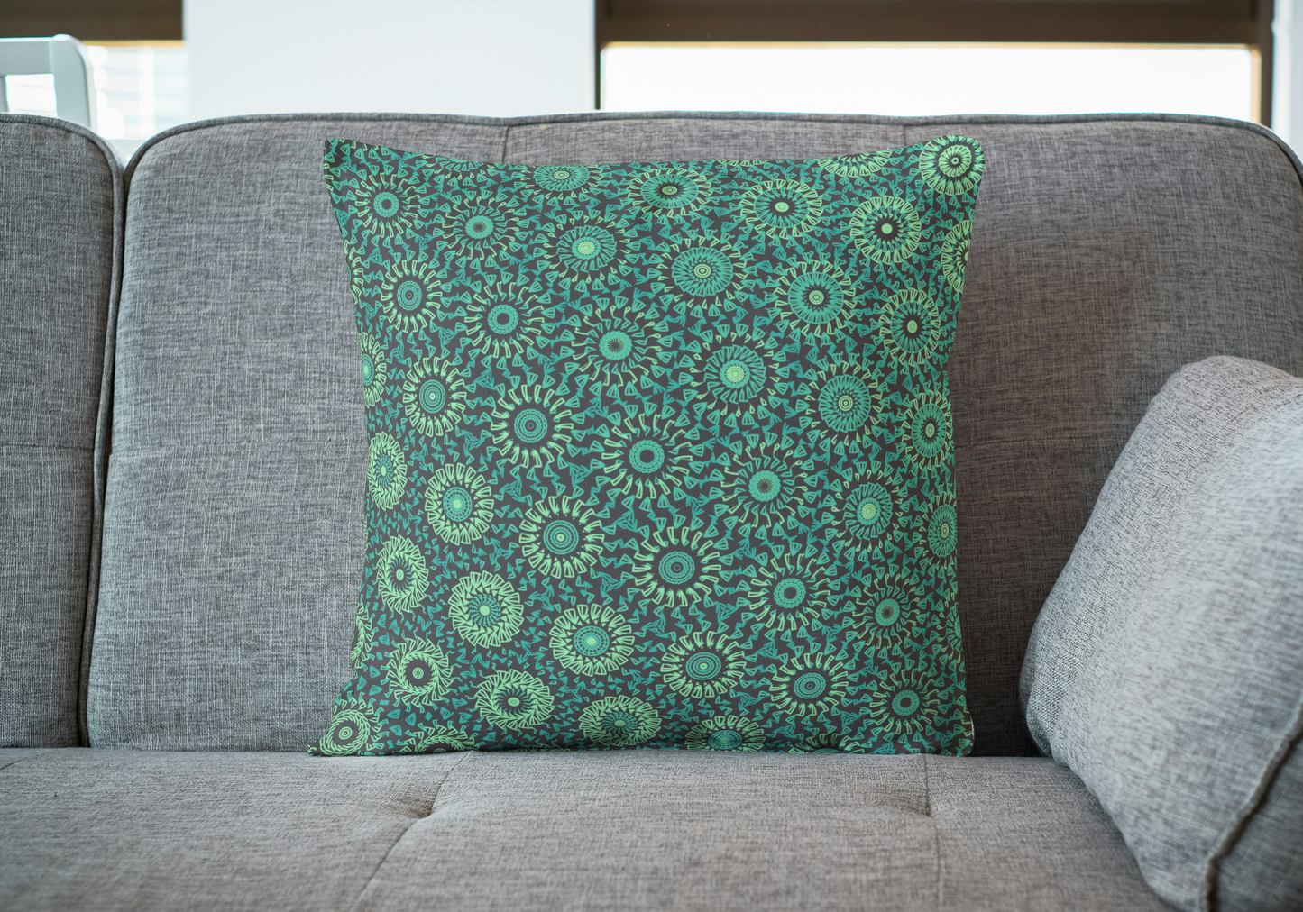 Mint Mirage Freeform Pattern