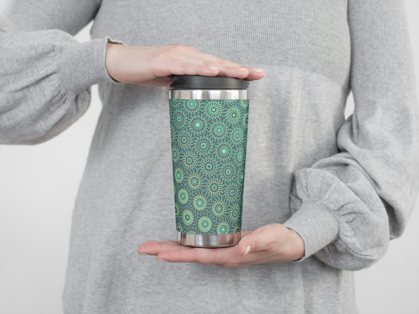 Mint Mirage Freeform Pattern