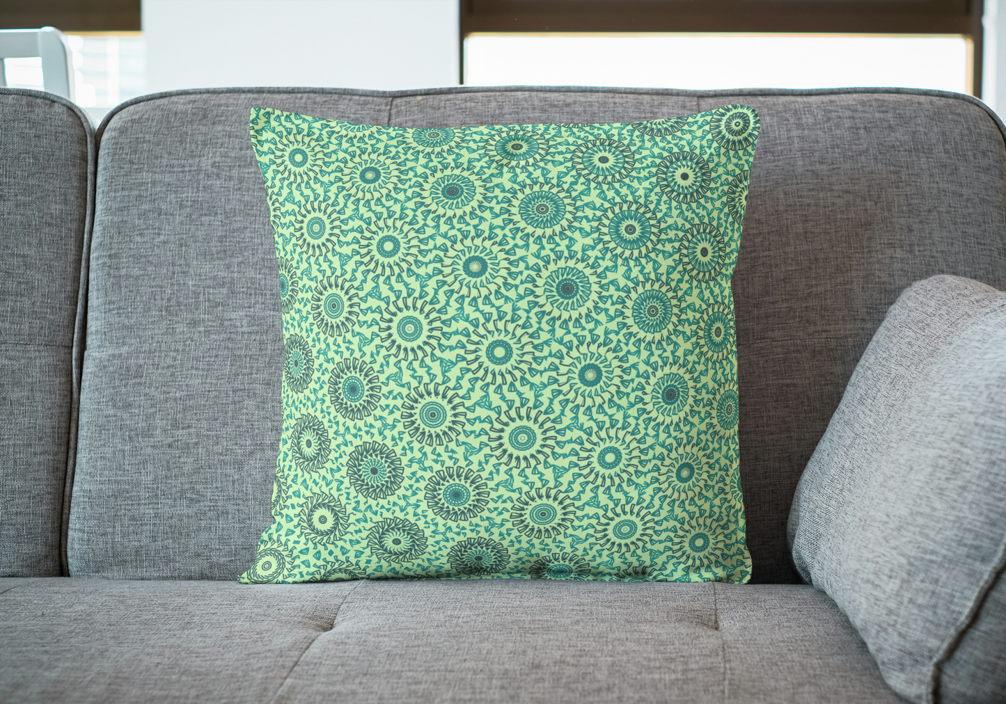 Mint Whisper Freeform Pattern