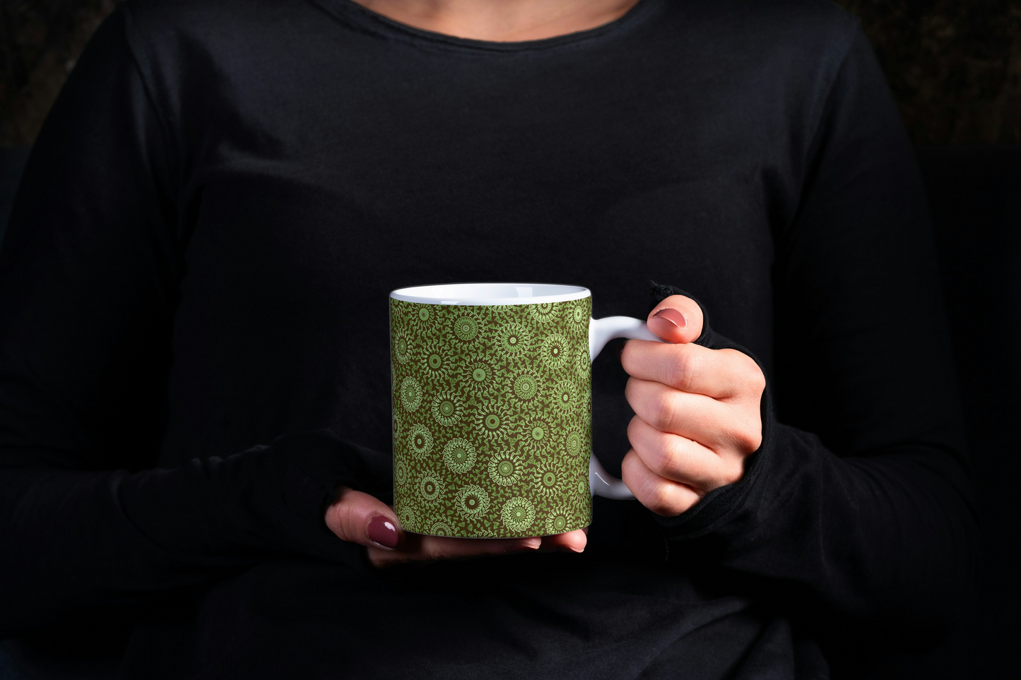 Olive Dust Freeform Pattern
