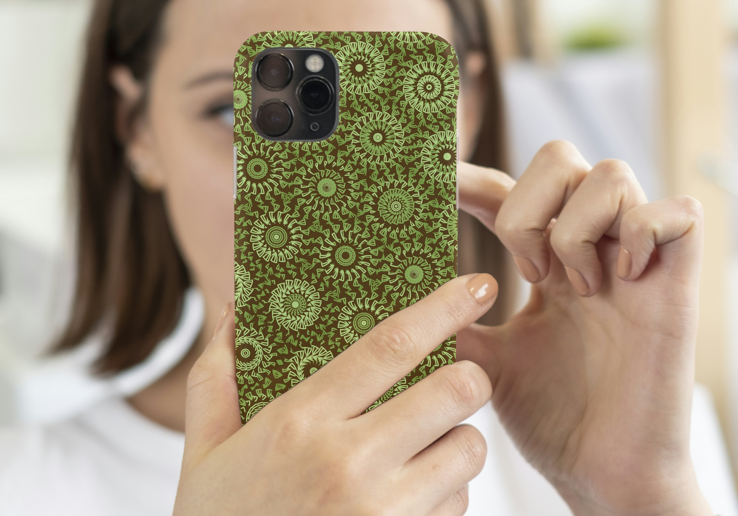 Olive Dust Freeform Pattern