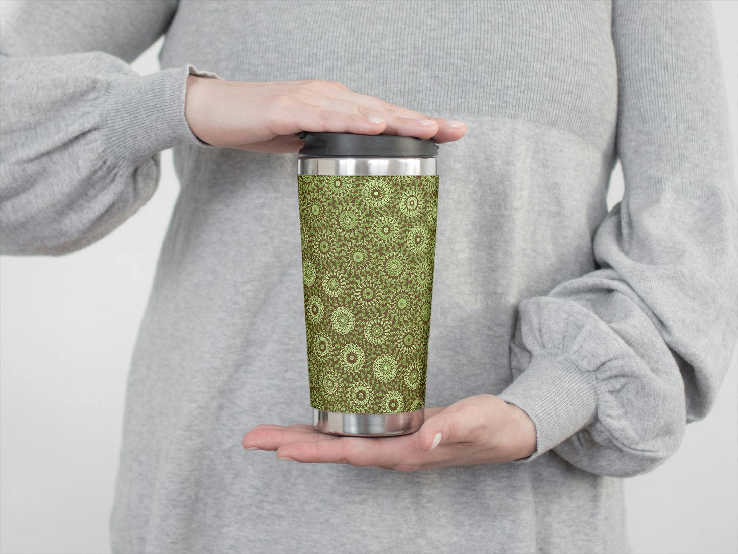 Olive Dust Freeform Pattern