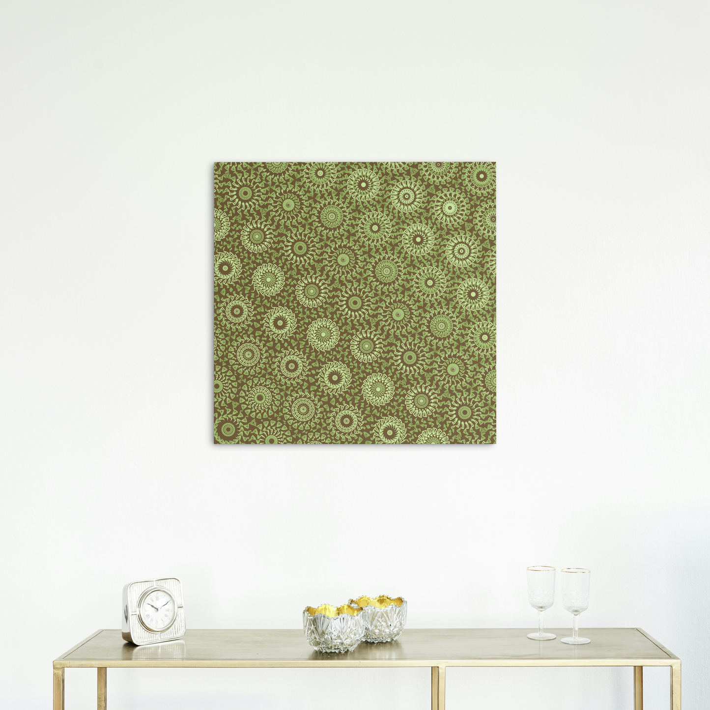 Olive Dust Freeform Pattern