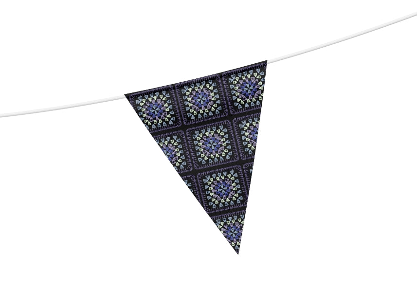 Amethyst Harmony Embroidery Granny Squares Print