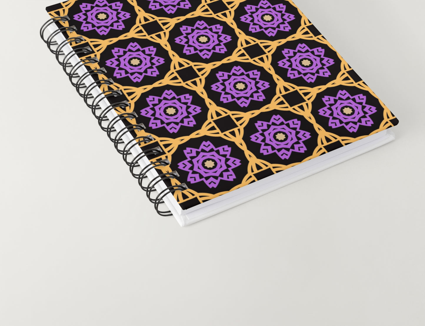 Amethyst Lattice Crochet-Inspired Geometric Seamless Pint