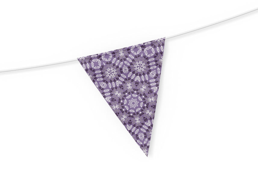 Amethyst Mosaic Granny Squares Seamless Print