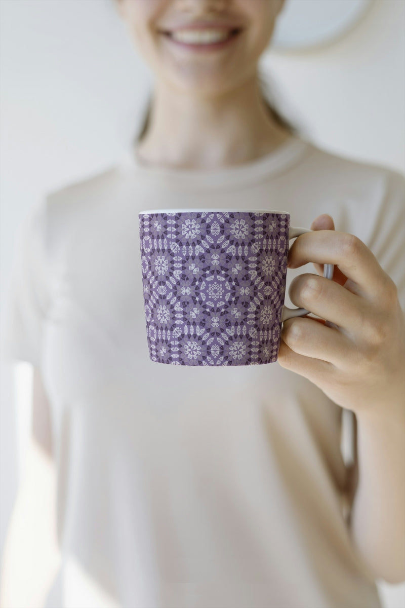 Amethyst Mosaic Granny Squares Seamless Print