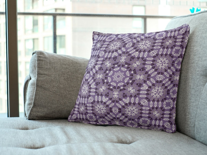 Amethyst Mosaic Granny Squares Seamless Print