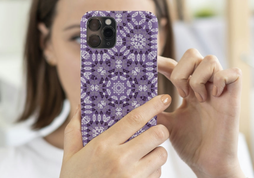 Amethyst Mosaic Granny Squares Seamless Print