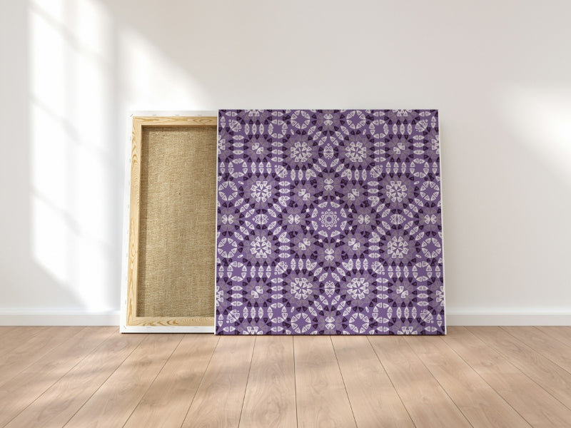 Amethyst Mosaic Granny Squares Seamless Print