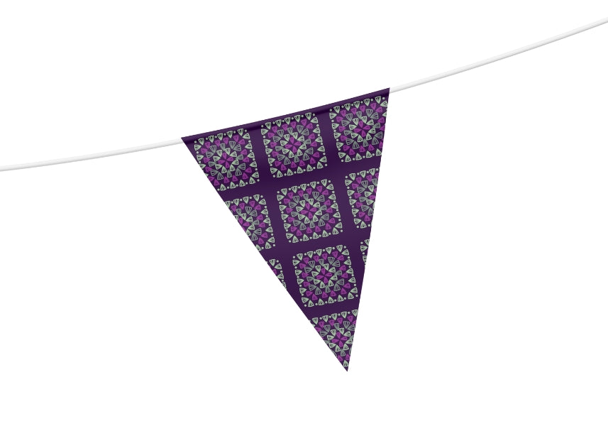 Amethyst Weave Granny Squares Seamless Print