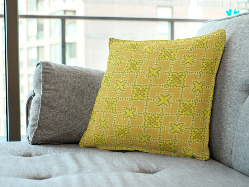 Buttercup Mosaic Crochet-Inspired Geometric Seamless Pint